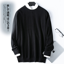 20 autumn and winter cashmere sweater men pullover pure cashmere sweater round neck business bottoming pure cashmere sweater mens sweater