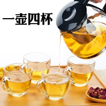 Glass small teapot fruit tea kung fu tea simple Chinese tea cup living room Puer modern tea set Cup