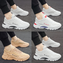 2021 new spring mens shoes breathable mesh sports and leisure net red board shoes Korean version of the trend of versatile daddy tide shoes