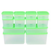 Special 100 Hui Refrigerated Preservation box 12 Pieces Sets Fridge Containing box sealed storage box Food Box Large capacity 13L