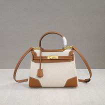 H Home Canvas Matching Bull Peel lychee tattooer pack 2022 new fashion 100 Lap Retro Handbag 28cm