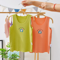 De Velvet No Trace Thermal Underwear Childrens Vest Girls Baby Boys Wear Boneless Autumn and Winter Sleeveless Tops Fever
