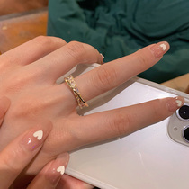 Sending Ring Ring fashion personality opening ring light luxury niche design exquisite index finger ring female ins tide
