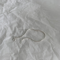 South Korea 925 pure silver small crowdsourced snake bone style bracelet casual minimalist hand chain female personality chic tide 100 hitch