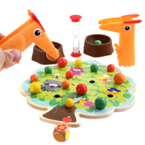 Exercise hand-eye coordination for small birds Eating fruit and fruit clips for childrens desktop games Puzzle Parenting-aged kindergarten