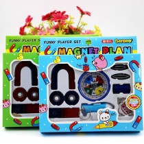 Pupil physics experiment equipment U-shaped strip ring magnet set children's teaching magnet stationery set