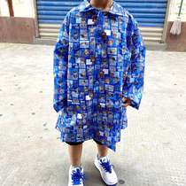 Spot Japan Purchasing limit Ottmann cartoon New childrens long section Lioncap can be contained with backpack raincoat