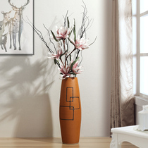 Jingdezhen European-style ceramic floor-to-ceiling large vase simple modern living room creative home decoration lucky bamboo