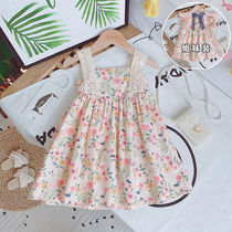 Childrens dress 2022 new childs summer dress babys skirt