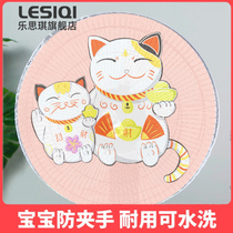 Electric fan cover anti-child anti-child protection net cover dust cover anti-pinch hand safety protection net fixing ring