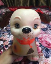 Plastic toys Eye-moving dog Rubber dog Second-hand thrift Childhood memories Nostalgic collection Film and television props