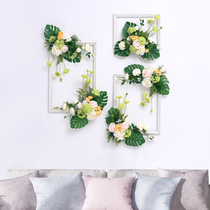 Creative simulation flower decoration living room wall-mounted floral photo frame Home dining room bedroom wall fake flower European style decoration