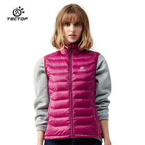 TTECOP exploratory autumn winter down clothes womens waistcoat light thin sports down clothes vest warm cotton clothing jacket