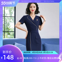 2022 Pop Temperament Goddess Van Professional Dress Dress Up Waist Display Slim Office Beauty Salon Suit Dress