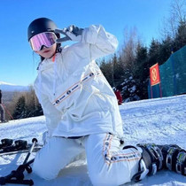 Long White Mountain Snowsuit Rental Snowy Pleasant Pie Outdoor Ski Suit Men And Women Lovers Veneer Double Board Waterproof Warm