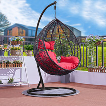 Hanging basket rattan chair Birds nest chair Net red rocking chair Hanging blue swing Household hammock Indoor balcony drop cradle chair Hanging chair