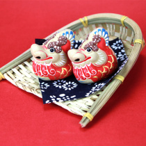 Ji Tufang Beijing Bunny Dustpan 12 Zodiac clay figurines Bun fortune gift living room small ornaments