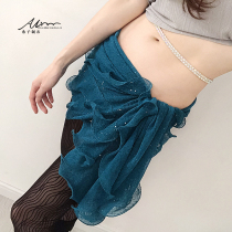 Xizijia belly dance hip towel skirt 2021 new waist towel skirt practice clothing fairy performance clothes
