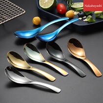 Children eat Spoon soup spoon adult deepened small stainless steel 304 spoon spoon with spoon round bottom short handle