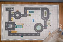 Customize INS Wind Digital Highway Ground Mat Rug Play Toy Crawl Mat Non-slip Child Room Decoration Pendulum