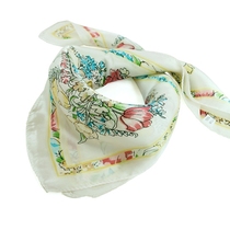 xsc350 mulberry silk silk scarf silk small square romantic small flower lady scarf scarf scarf