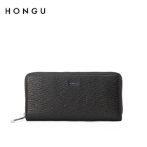 Red Valley Mens Long Zipper Wallet 2021 New Head Cowhide Fashion Hand Bag Mens Mobile Bag Tide