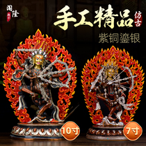 Breaking the Buddha statue of the Buddha of Ming Living Room 7 10 inches of bronze gold and silver crafts