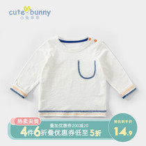 cutebunny baby autumn clothing new boy long sleeve undershirt for baby pure cotton T-shirt foreign air tide blouse