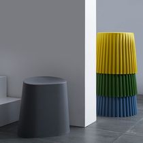 Nordic simple and creative shoe changing stool low stool multi-functional stackable storage net red stool home personality waiting chair