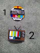 The retro TV insignia the brooch.