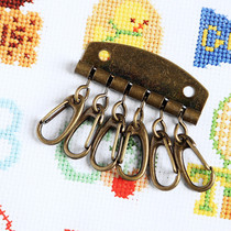 6 teeth ancient bronze turquoise sweep with light gold chrome color key platoon key bag key card to send rivets