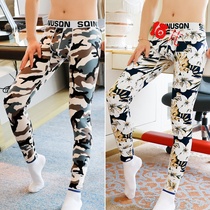 Mens autumn pants cotton cotton cotton pants loose thin spring and autumn winter trend warm pants bottoming underpants knee pads