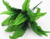 Wedding background wall decoration simulation green plant flower arrangement green leaf Persian leaf eucalyptus green plant potted phoenix tail grass