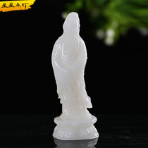 Stars Lighting Jade View Video Swing of the Living Room Home Pendulum Jade Engraving Crafts View of the Buddha Statue