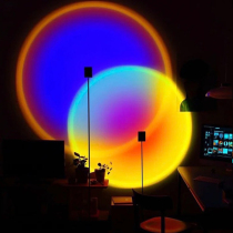 Day Not Fall Projection Floor Lamp Designer Ambience Light Decoration Rainbow Nemesis Red Sunset Photography Props Falling Lights