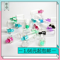 Small number Drift bottles empty bottles transparent sealed wood stopper glass bottles Wishing Bottle Stars Bottle Creative Rainbow Bottle with lid