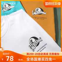 Crissrex Store ACTIONS Lucky Black 8 Theme Cotton Loose Tide Versatile Round Neck Long Sleeve T-Shirt