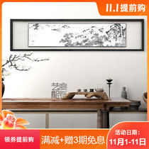 Pure hand-painted Jiangshan picturesque modern Chinese hanging painting living room horizontal large landscape decoration painting