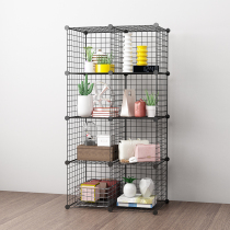 Bookshelf Shelf shelf landing Childrens desk table home living room students simple small bookshelf iron storage cabinet