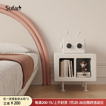 Shuvan New Pint Robot Bed Head Cabinet Children Room Retro Small Cabinet Sofa Edge A Few Read Bookcase Designer