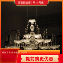 American country retro dining room lamp Living Room bar bedroom creative wind elf K9 crystal fashion personality chandelier