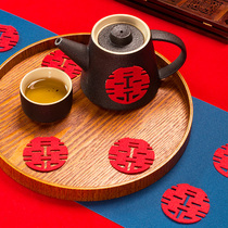 Wedding bride hand throw small happy word Wedding supplies Daquan maiden preparation Wedding room decoration sprinkler bed happy stairs Happy