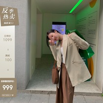 CC fur Miss chic spring new design sense imported sheep leather suit jacket women