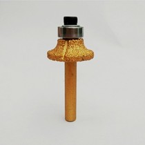 Hengli brazing diamond cutter head R5 fillet knife trims edging machine 6 35 shank bearing arched grinding head 2