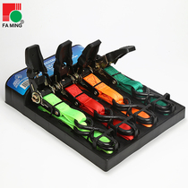 Truck cargo strap tensioner off-road vehicle self-driving special ratchet luggage fixing strap 25mm polyester strap