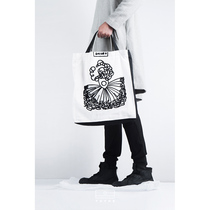 TUYUE tune designer cotton embroidery logo canvas bag shoulder large capacity simple Hand bag Limited