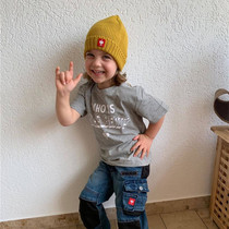 (Flush without backchanging) Warm Theorizer Children Multicolored Hair Line Hat