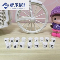 Size Grain size ring clothing store size buckle digital hanger Size circle Clothes plastic label code Pants sub-code