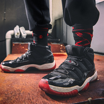 PW sweat brothers basketball socks AJ banned black and red matching socks trend street socks high-top stockings