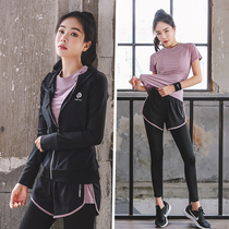 Fitness sports suit women spring and summer gym yoga clothes professional quick dry loose thin sexy Net red running thin